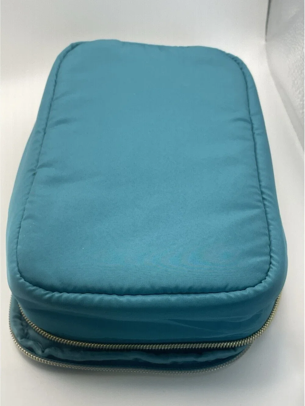 Kind Science Quilted Lined Makeup Bag • Teal